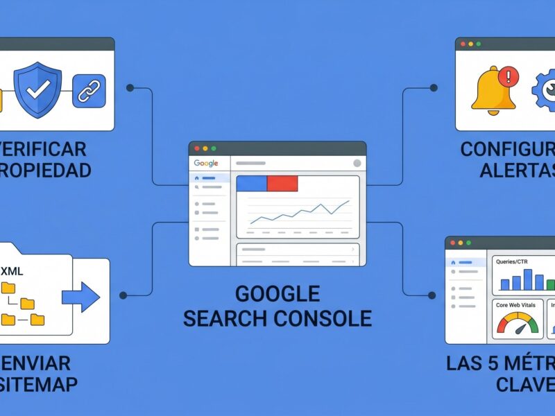 Cómo configurar Google Search Console en 2026: guía paso a paso para PYMEs