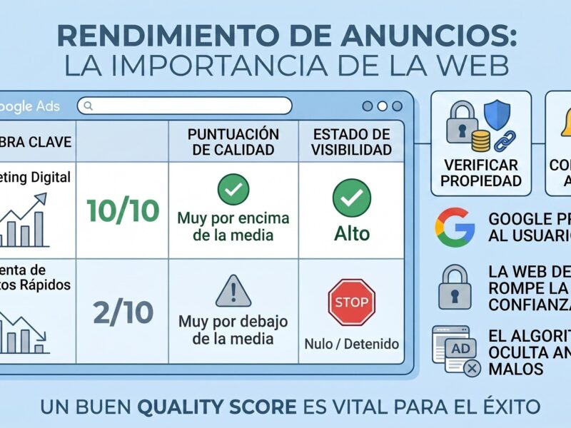 Google Ads y SEO técnico: por qué tu CPC sube si tu web no está optimizada (datos 2026)
