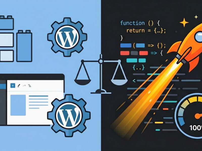 WordPress vs desarrollo custom: la guía real (2026)